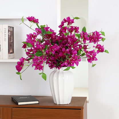 10PCS Bougainvillea Artificial Flowers 30" Silk Fake Bougainvillea Branches Faux Flowers Vines for Home，Garden，Wedding，Party，Indoor and Outdoor，Floral Arrangement and DIY Decor（Purple）