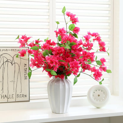 10PCS Bougainvillea Artificial Flowers 30" Silk Fake Bougainvillea Branches Faux Flowers Vines for Home，Garden，Wedding，Party，Indoor and Outdoor，Floral Arrangement and DIY Decor（Purple）
