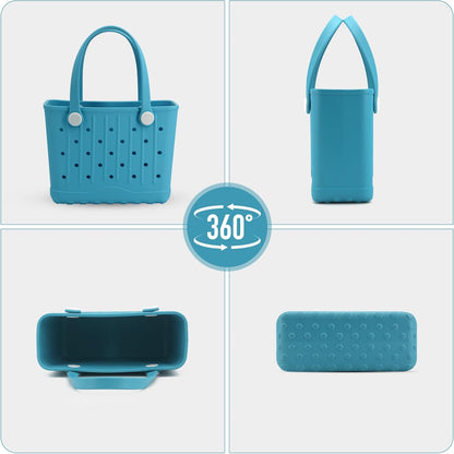 Small Rubber Beach Bags Creative EVA Beach Totes Waterproof Travel Bag for Beach, Picnic, Sports, Yoga