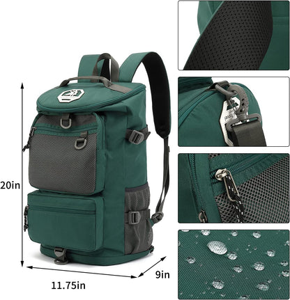 Gym Duffle Bag Backpack 4-Way Waterproof with Shoes Compartment for travel Sport Hiking laptop - Colors A