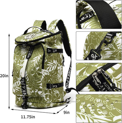 Gym Duffle Bag Backpack 4-Way Waterproof with Shoes Compartment for travel Sport Hiking laptop - Colors A