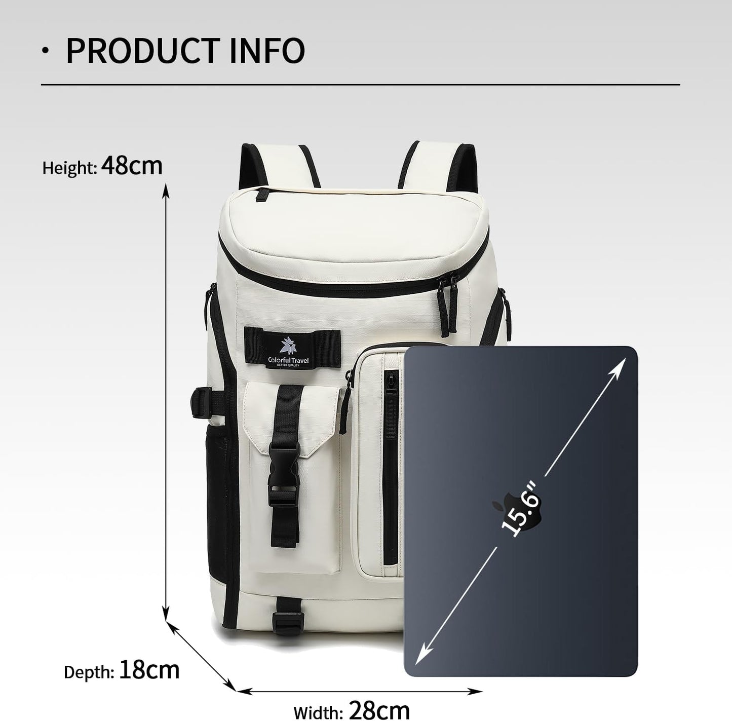 Gym Duffle Bag Backpack 4-Way Waterproof with Shoes Compartment for travel Sport Hiking laptop - Colors A