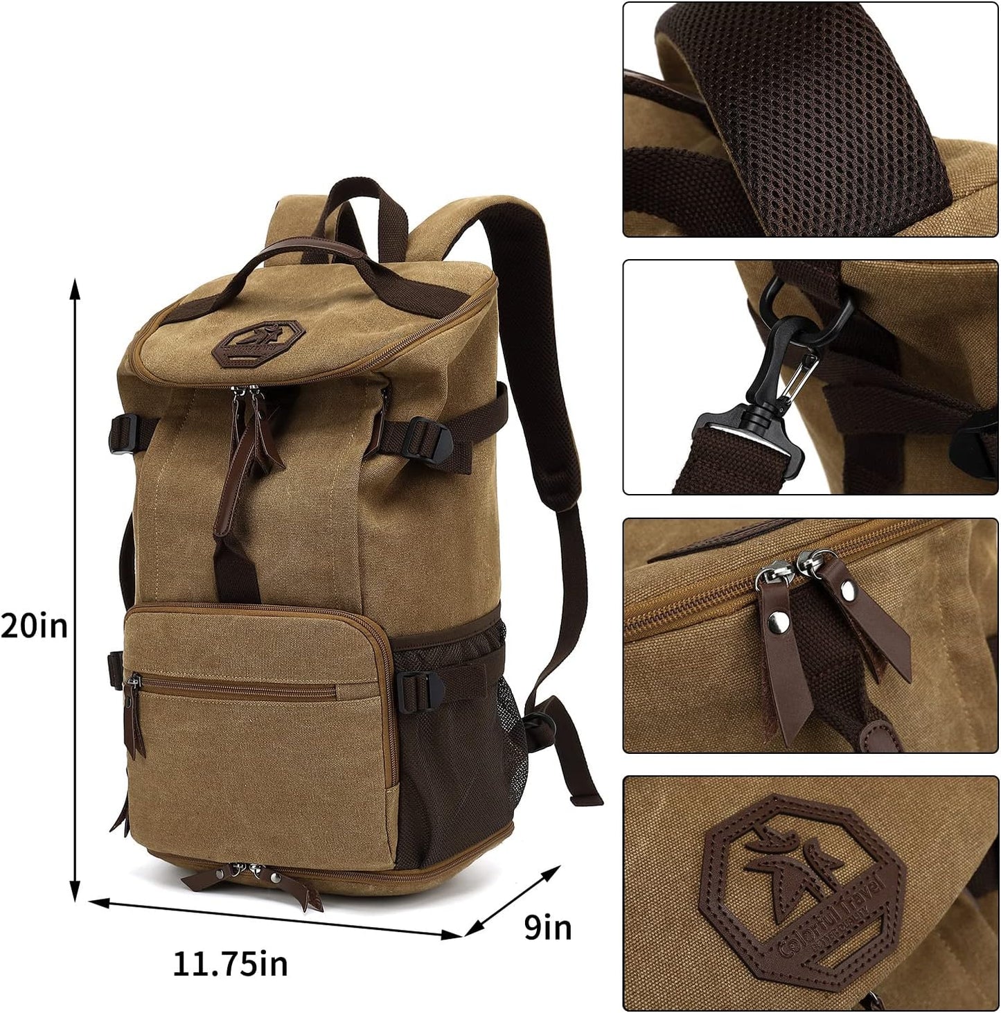 Gym Duffle Bag Backpack 4-Way Waterproof with Shoes Compartment for travel Sport Hiking laptop - Colors A