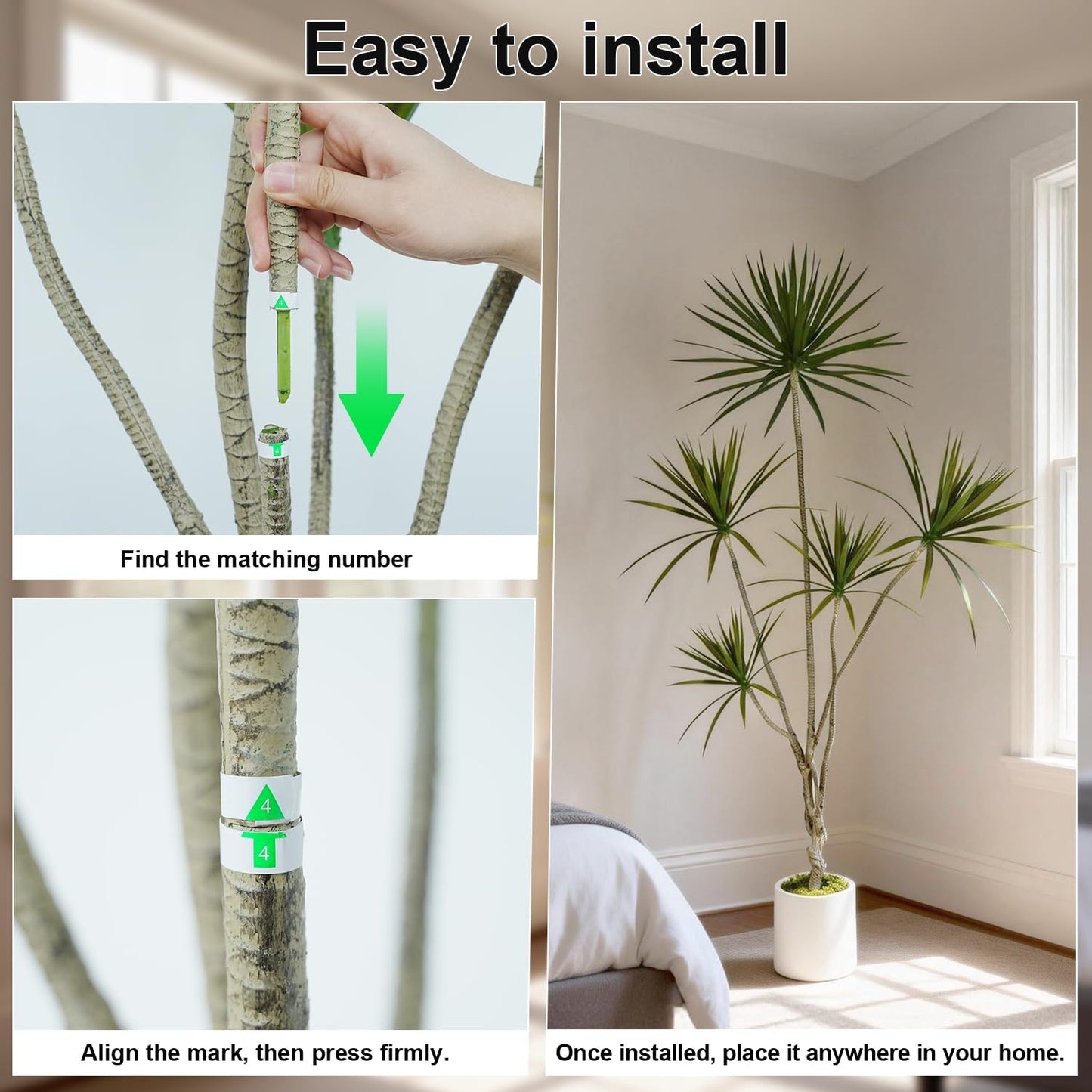 Dracaena Marginata Artificial Plant 6ft Tall Fake Tree Indoor Home | Premium Realistic Leaves & Natural Wood-Like Trunk, Faux Dracaena Tree Floor Plant in Decorative Pot, No Maintenance