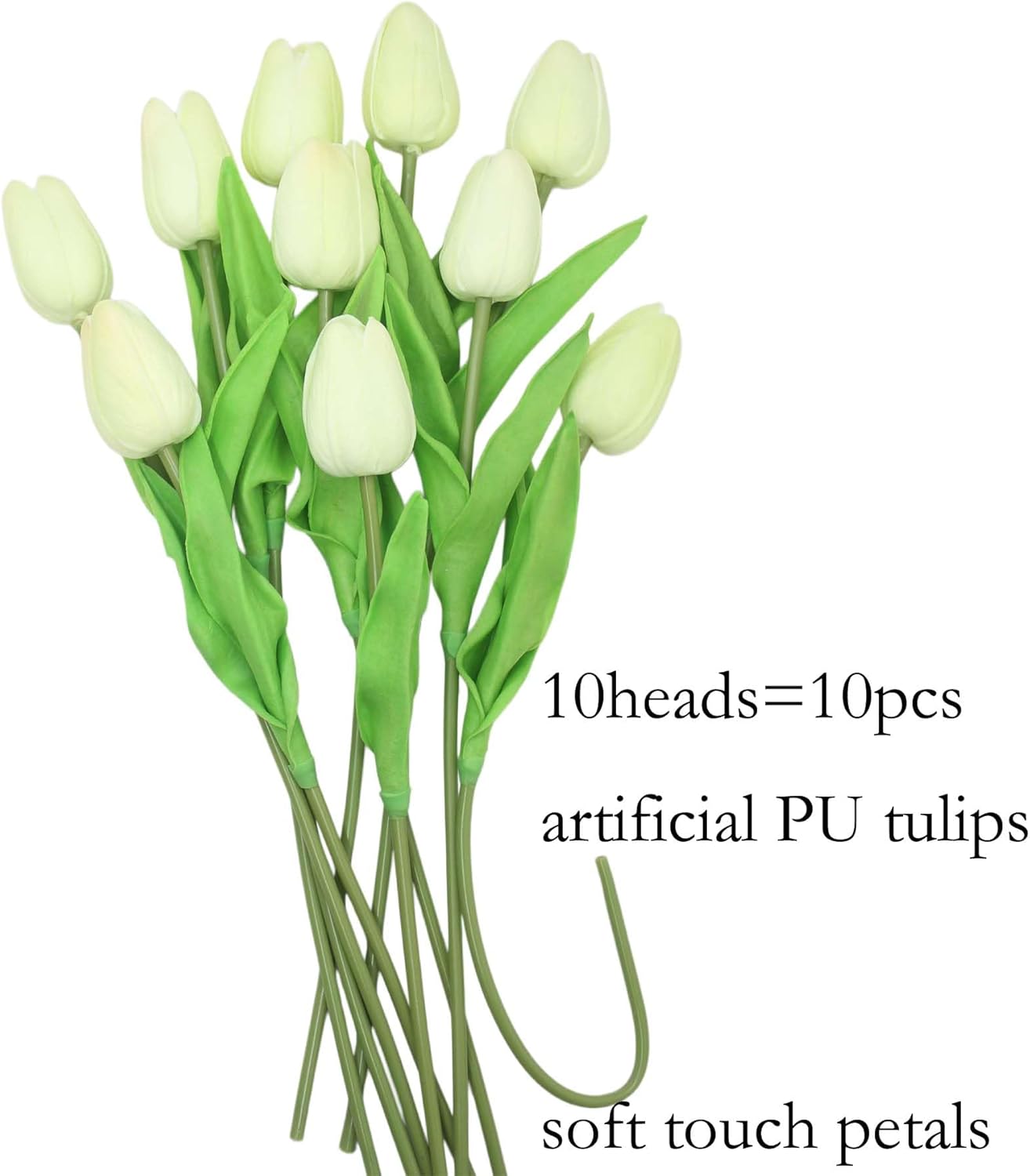 10-Heads Artificial Flowers PU Mini Real Touch Tulip Bouquets for Home Wedding Party Centerpiece Decoration (Coral) | 13.38 Inch,Real Touch PU Faux Floral,Mini Artificial Flowers for Home Decor Wedding Centerpiece Party Table Arrangment