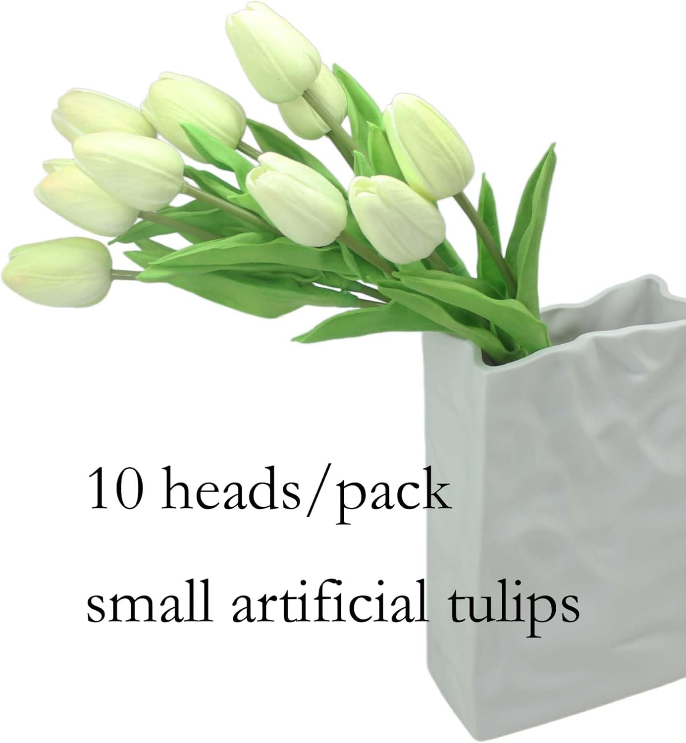 10-Heads Artificial Flowers PU Mini Real Touch Tulip Bouquets for Home Wedding Party Centerpiece Decoration (Coral) | 13.38 Inch,Real Touch PU Faux Floral,Mini Artificial Flowers for Home Decor Wedding Centerpiece Party Table Arrangment