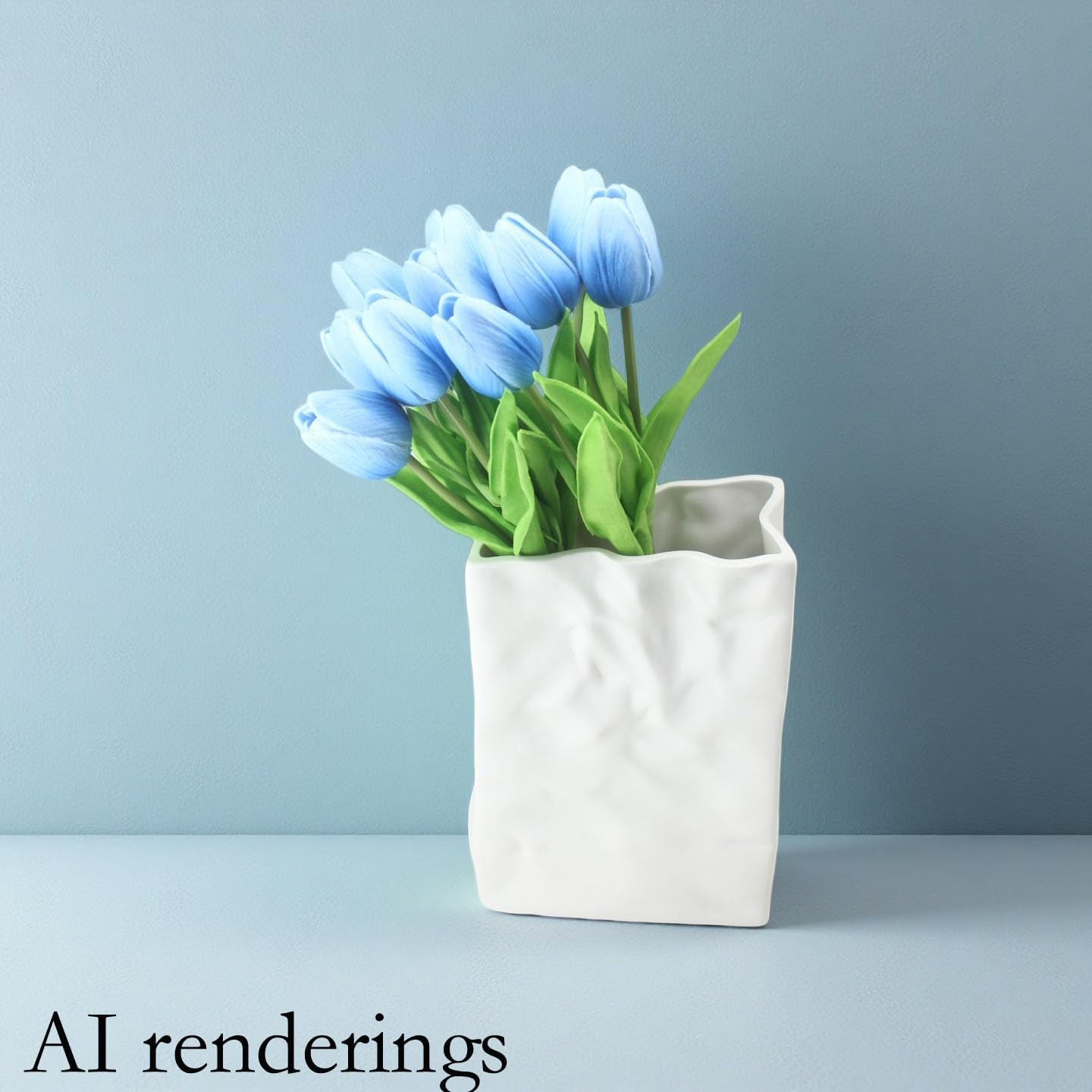 10-Heads Artificial Flowers PU Mini Real Touch Tulip Bouquets for Home Wedding Party Centerpiece Decoration (Coral) | 13.38 Inch,Real Touch PU Faux Floral,Mini Artificial Flowers for Home Decor Wedding Centerpiece Party Table Arrangment