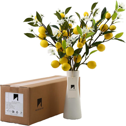 5pcs Artificial Lemon Fruit, 24 Inch | Lifelike Indoor Plants, Lemon Tree Artificial, For Decoration, Outdoor Artificial Plants, For Homes, Offices, Festivals