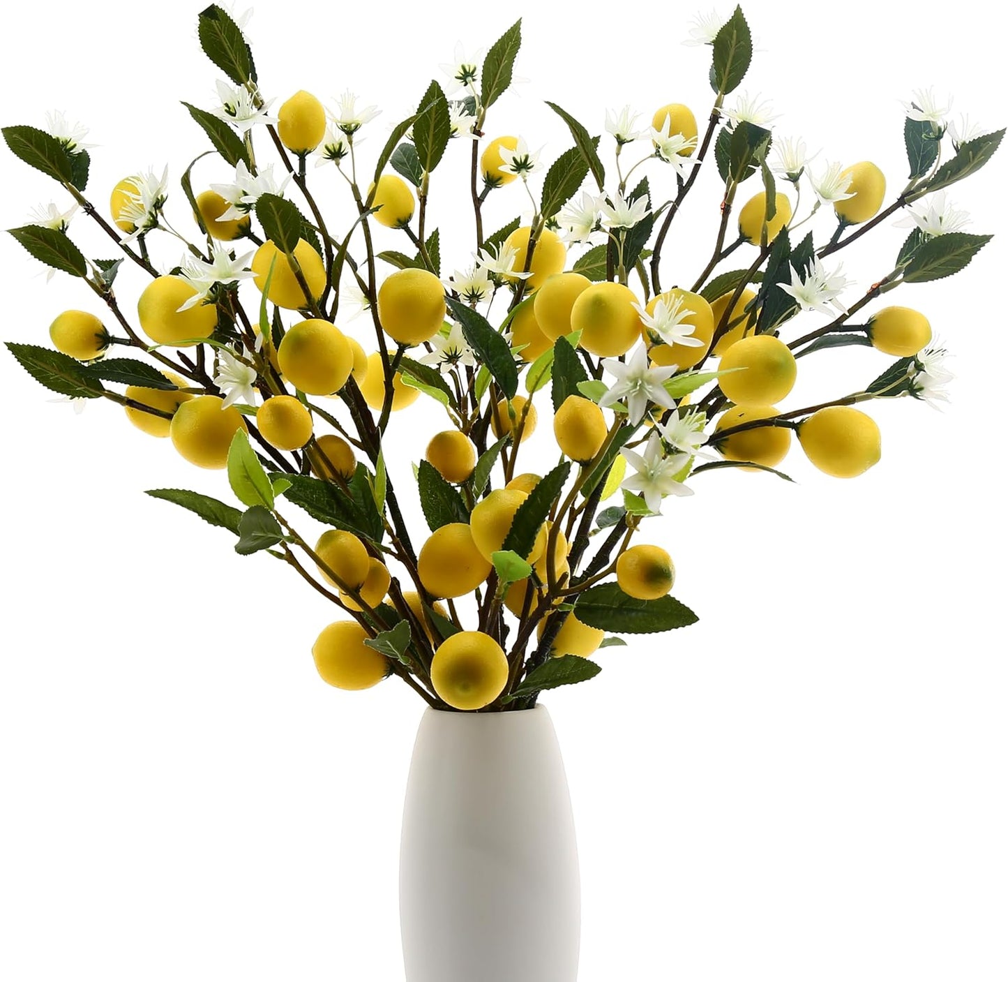 5pcs Artificial Lemon Fruit, 24 Inch | Lifelike Indoor Plants, Lemon Tree Artificial, For Decoration, Outdoor Artificial Plants, For Homes, Offices, Festivals