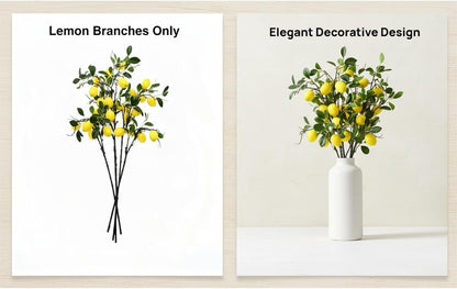 5pcs Artificial Lemon Fruit, 24 Inch | Lifelike Indoor Plants, Lemon Tree Artificial, For Decoration, Outdoor Artificial Plants, For Homes, Offices, Festivals