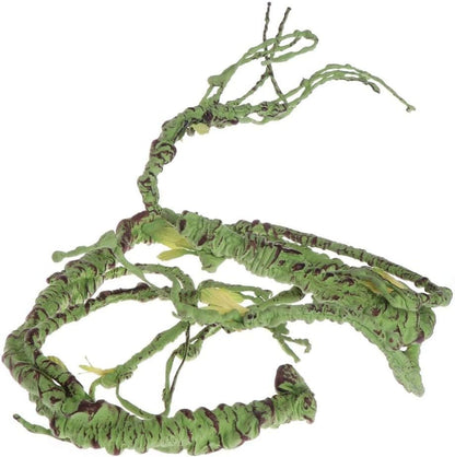Flexible Bend-A-Branch Jungle Vines Pet Habitat Decor Reptile Plants Terrarium for Lizard, Frogs, Snakes and More Reptiles Climbing (Fat: 43.31 x 0.79 Inch)