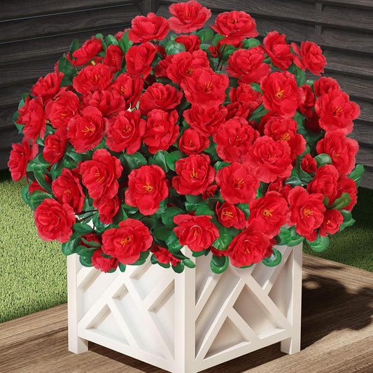 Artificia Camellia Flowers for Outdoors Decoration 6 Bundles