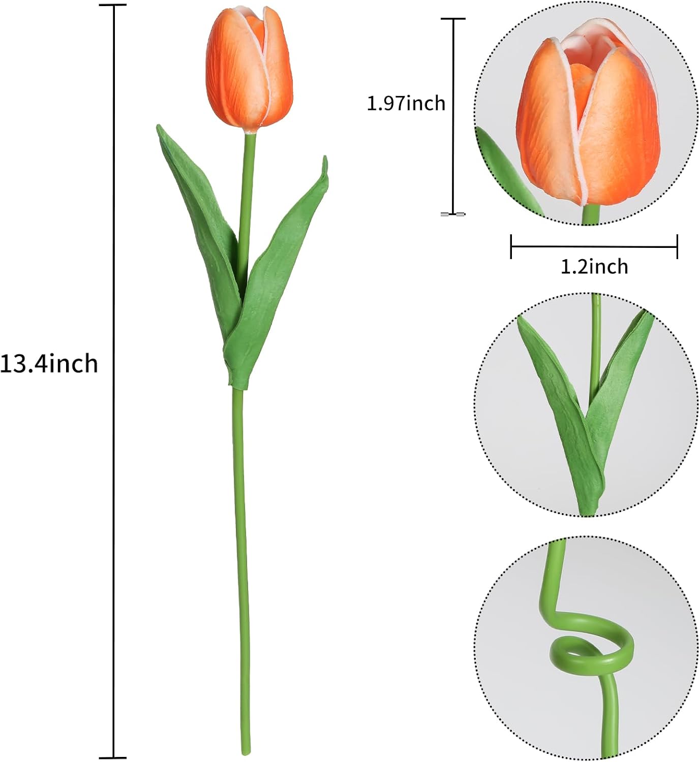 Real Touch Purple Tulips 24PCS Artificial Flowers for Decoraion Fake Tulips Purple Flowers Floral Arrangements Faux Tulip Decor for Table Home Decor Baby Shower Centerpieces
