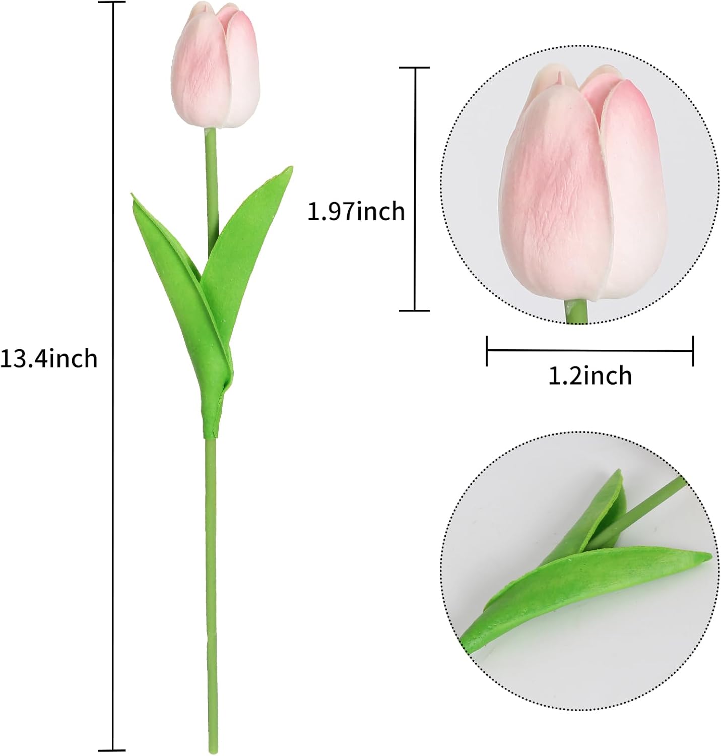 Real Touch Purple Tulips 24PCS Artificial Flowers for Decoraion Fake Tulips Purple Flowers Floral Arrangements Faux Tulip Decor for Table Home Decor Baby Shower Centerpieces