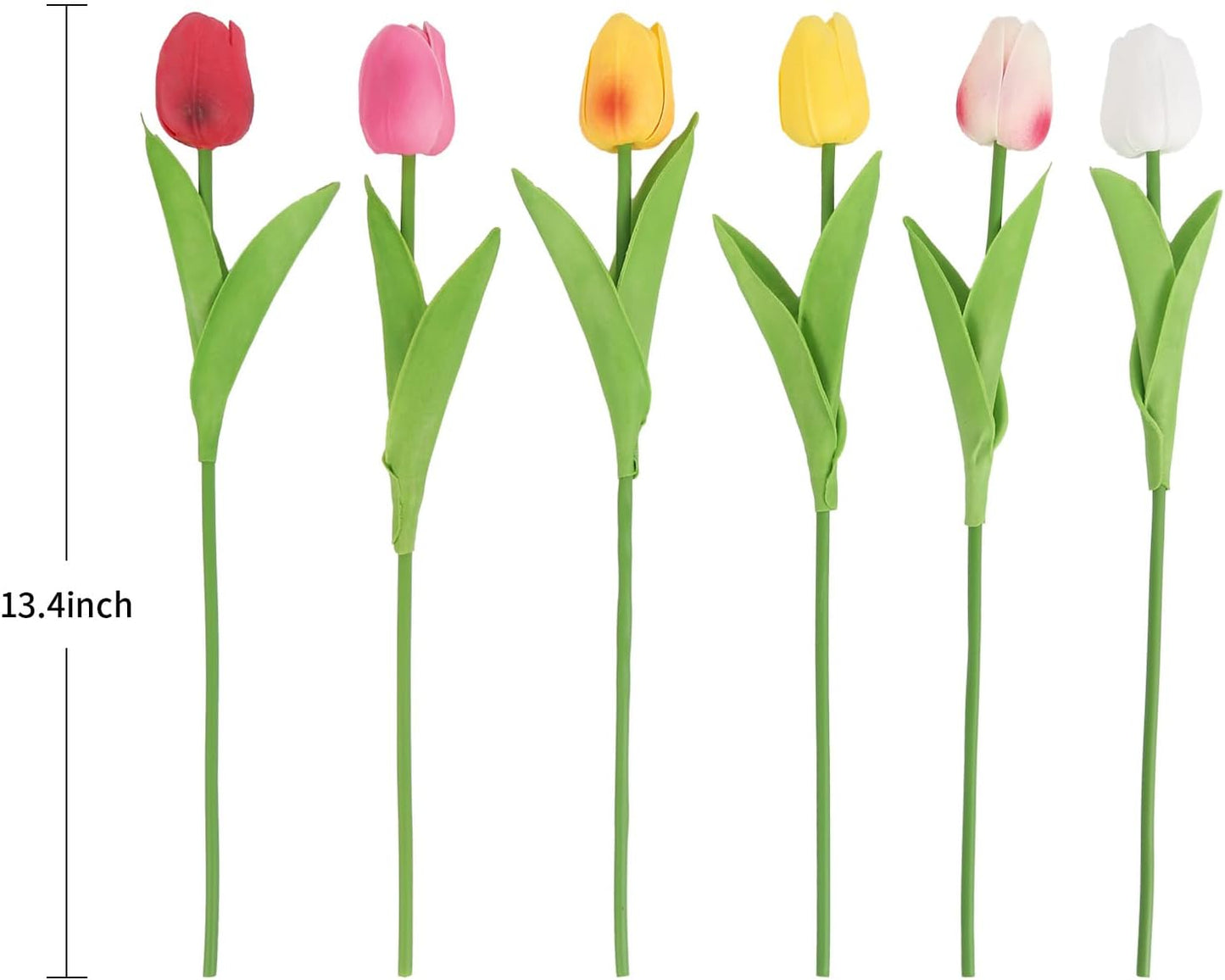 Real Touch Purple Tulips 24PCS Artificial Flowers for Decoraion Fake Tulips Purple Flowers Floral Arrangements Faux Tulip Decor for Table Home Decor Baby Shower Centerpieces