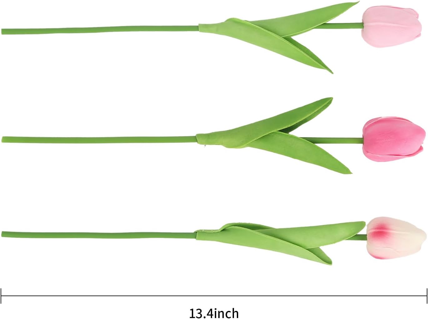 Real Touch Purple Tulips 24PCS Artificial Flowers for Decoraion Fake Tulips Purple Flowers Floral Arrangements Faux Tulip Decor for Table Home Decor Baby Shower Centerpieces