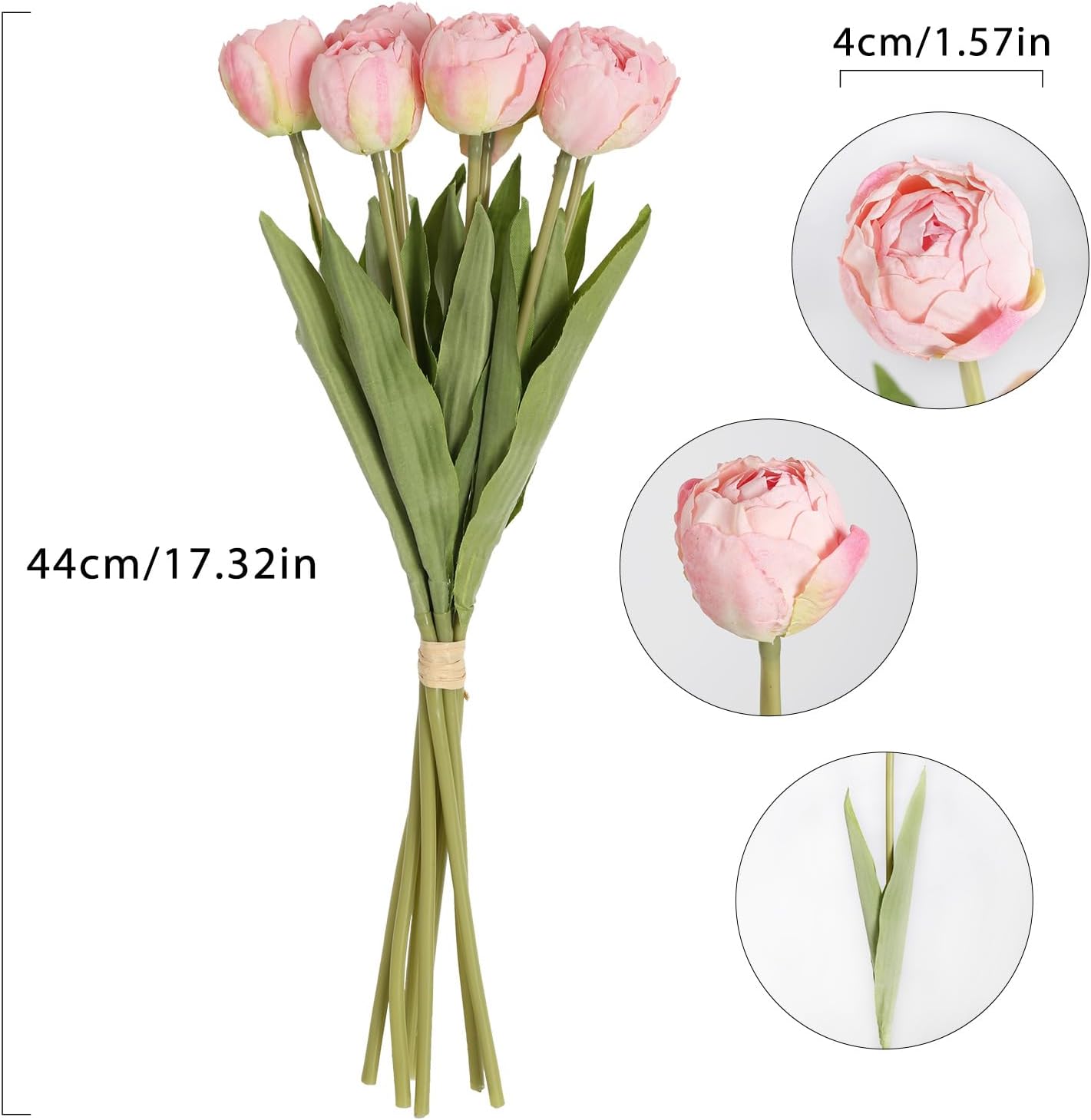 Real Touch Purple Tulips 24PCS Artificial Flowers for Decoraion Fake Tulips Purple Flowers Floral Arrangements Faux Tulip Decor for Table Home Decor Baby Shower Centerpieces