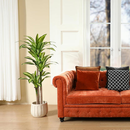 5 Ft Artificial Dracaena Tree，Faux Plants Indoor with Basket