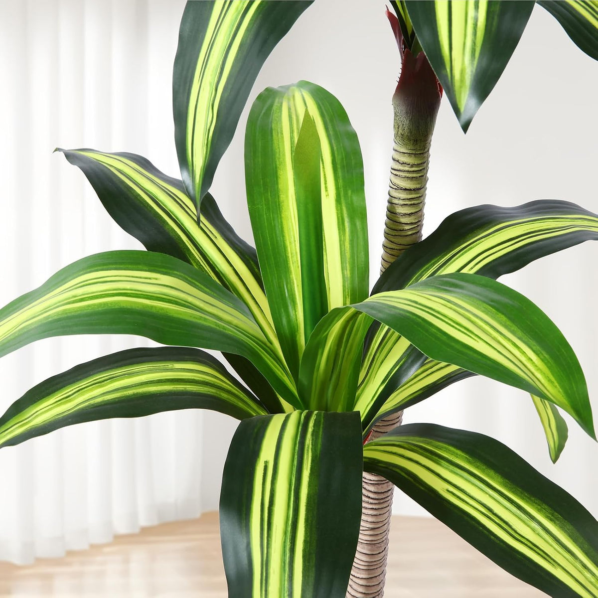 5 Ft Artificial Dracaena Tree，Faux Plants Indoor with Basket