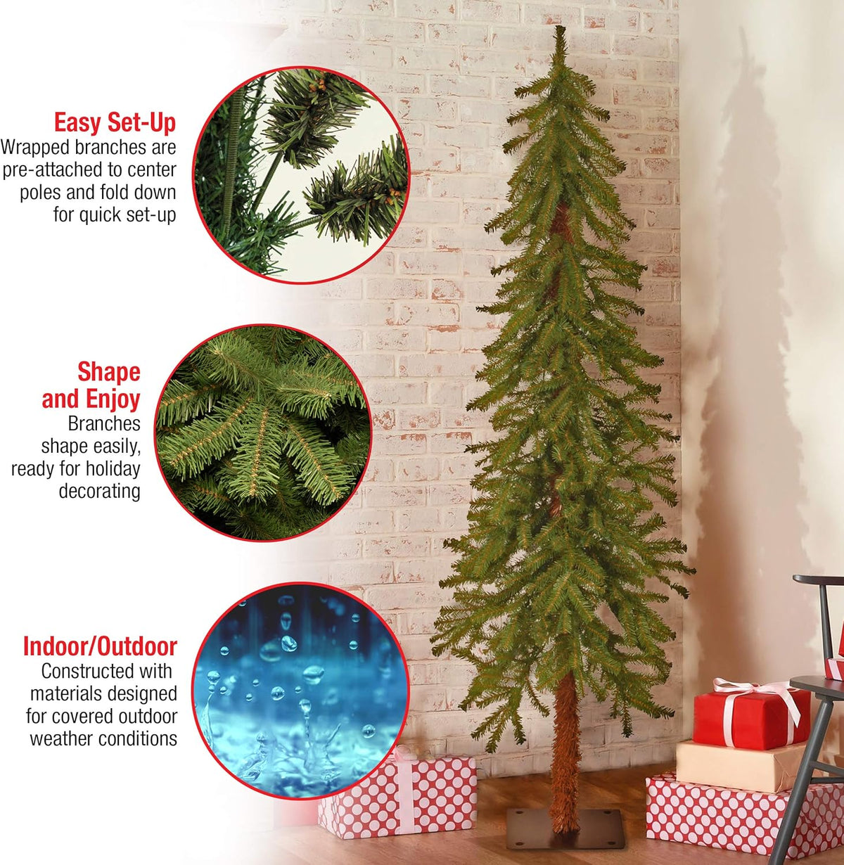 5ft Unlit Hickory Cedar Artificial Christmas Tree