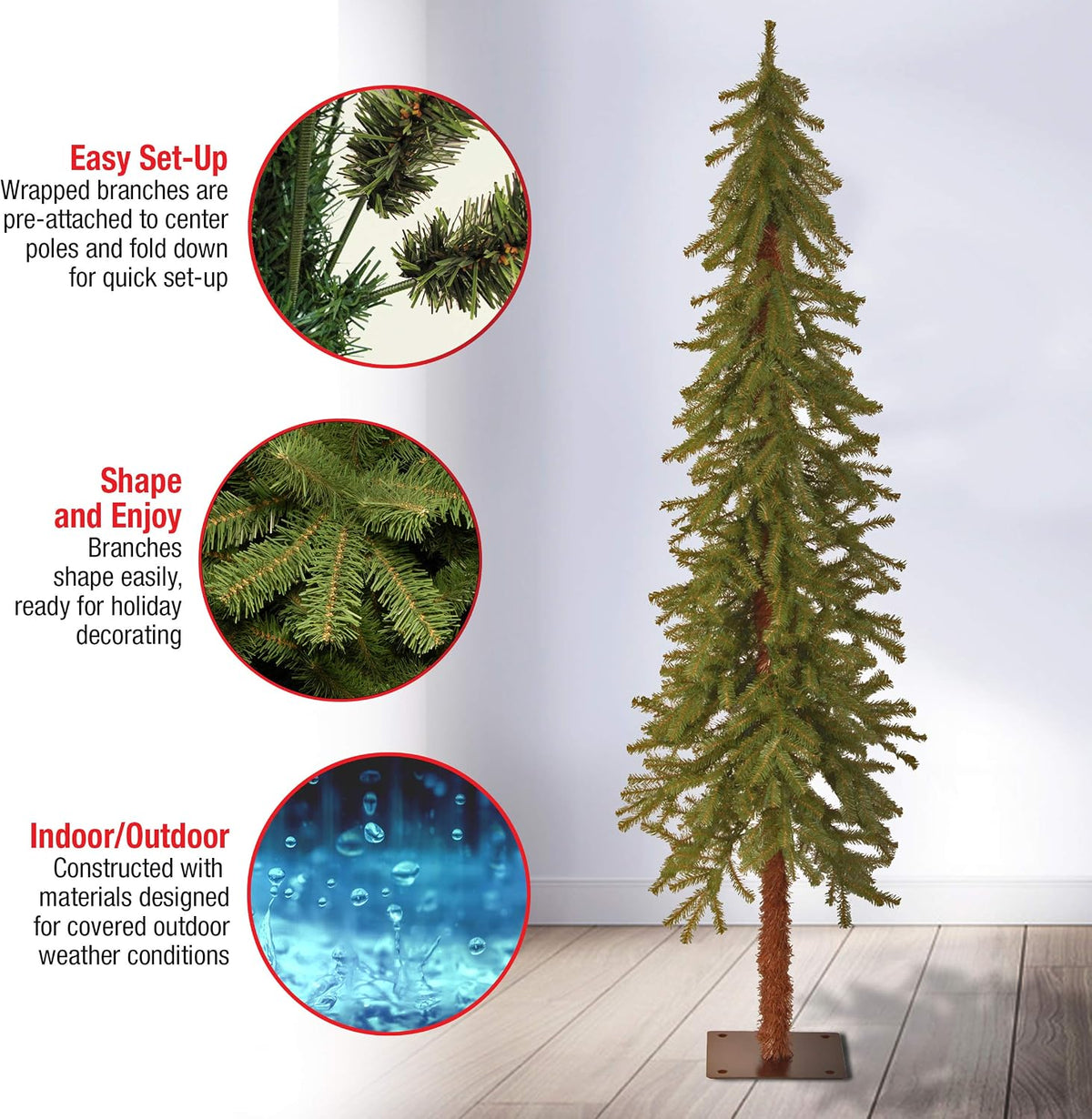 5ft Unlit Hickory Cedar Artificial Christmas Tree