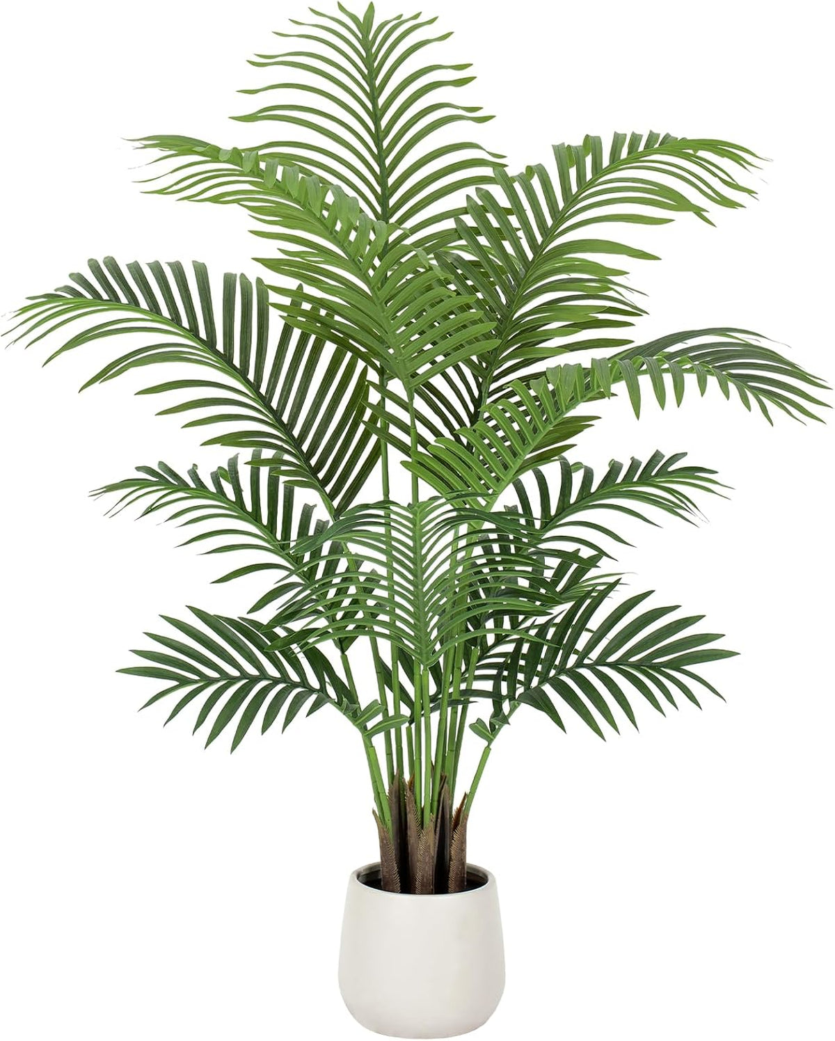 9ft Artificial Phoenix Palm Tree Tall Artificial Palm Trees with 21 Adjustable Leaves,Faux Phoenix Palm Plants for Outside Patio Pool Home Office Living Room Yard (2Pcs, 9ft)