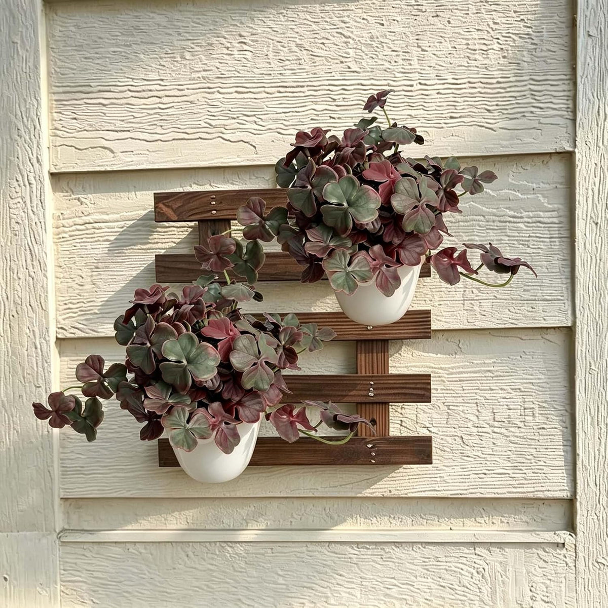Artificial Shamrock Potted Plants, Set of 2 Indoor Faux Clover Decor