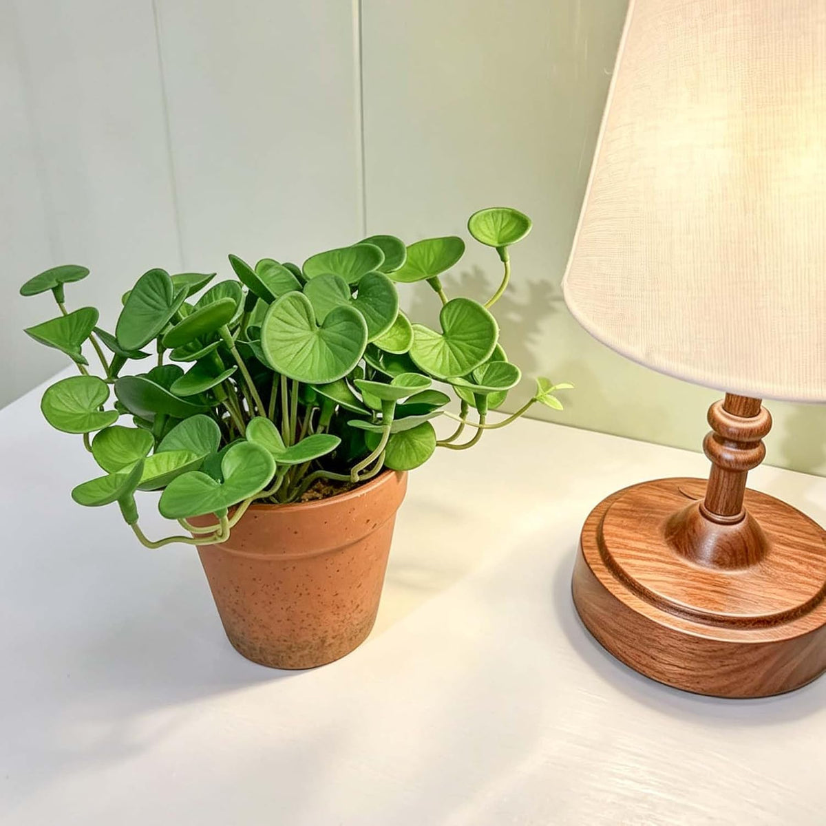 Artificial Shamrock Potted Plants, Set of 2 Indoor Faux Clover Decor
