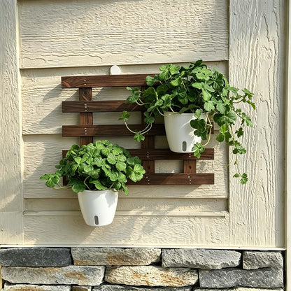 Artificial Shamrock Potted Plants, Set of 2 Indoor Faux Clover Decor