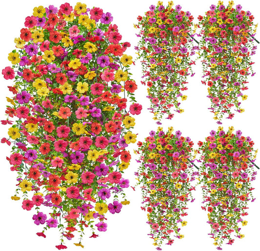 UV Resistant Silk Artificial Hanging Flowers for Outdoors