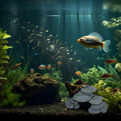 Resin Reptile Hides Pebble Shrimp Hides for Aquarium Tank Terrarium Reptile Rock Hide Fish Tank Caves and Hides Reptile Hideouts for Lizard Snake Gecko