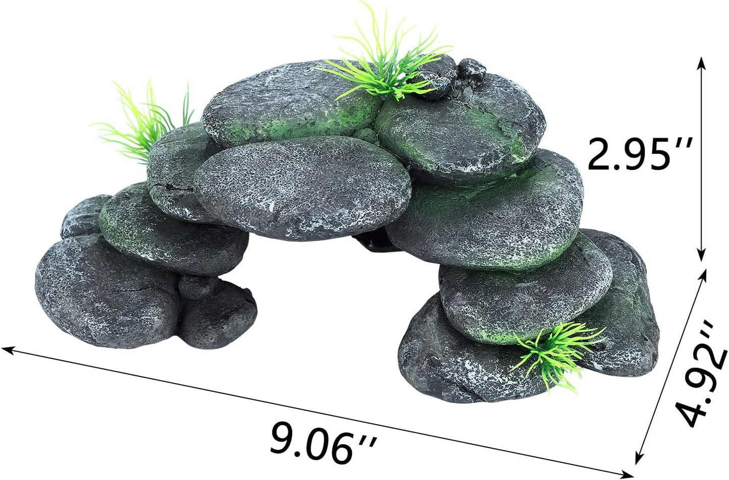 Resin Reptile Hides Pebble Shrimp Hides for Aquarium Tank Terrarium Reptile Rock Hide Fish Tank Caves and Hides Reptile Hideouts for Lizard Snake Gecko