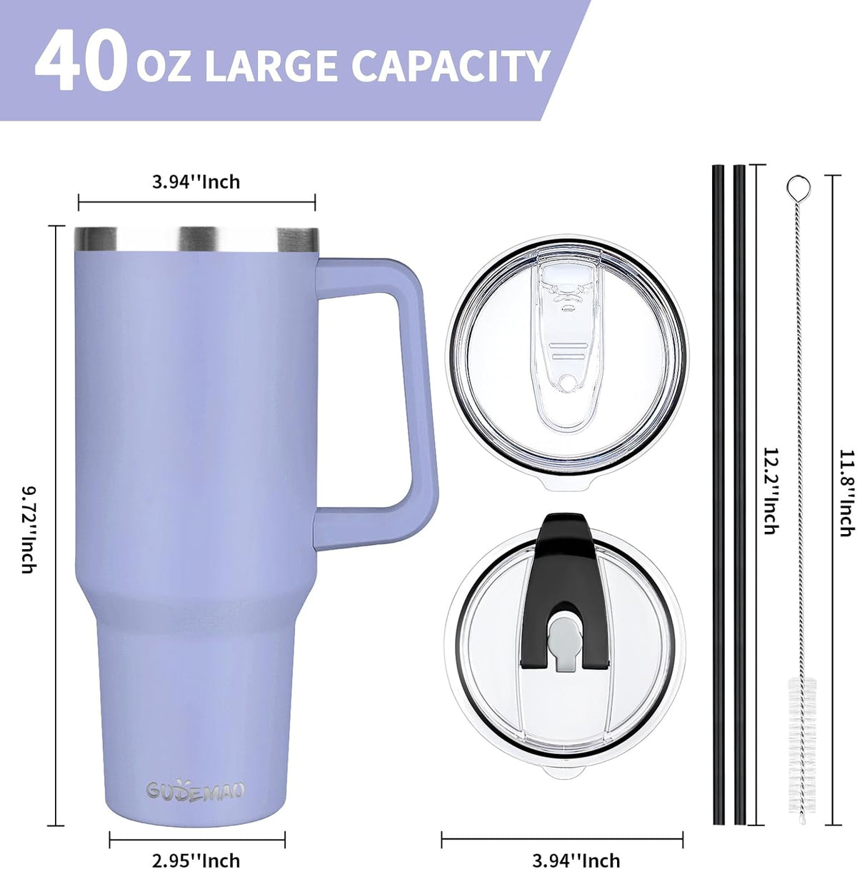 30 oz Tumbler with Handle, Stainless Steel Insulated Tumbler with Lid and Straw, Double Wall Vacuum Coffee Mug Tumbler, Insulated Coffee Thermal Cup for Cold and Hot (Yellow)