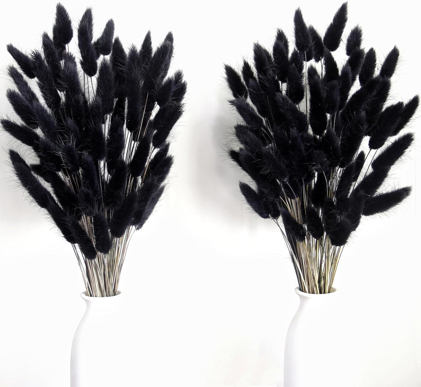 110 PCS Dried Pampas Grass Bouquet, Boho Table Decor, Bunny Tails Dried Flowers, Brown Pompas, White Pampas Grass for Wedding, Home, Rustic Party, Baby Shower Decorations