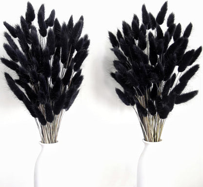 110 PCS Dried Pampas Grass Bouquet, Boho Table Decor, Bunny Tails Dried Flowers, Brown Pompas, White Pampas Grass for Wedding, Home, Rustic Party, Baby Shower Decorations