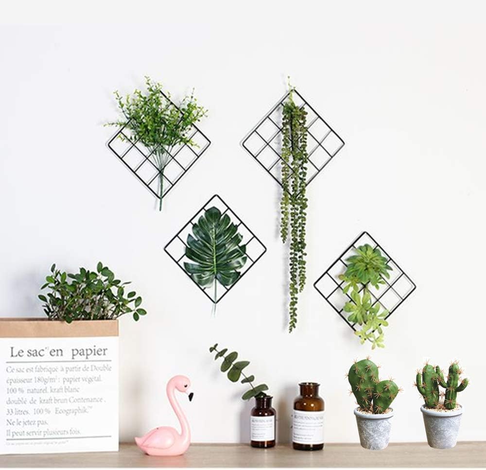 Artificial Succulent Plants Faux Cactus Decorative Succulents Potted Fake Cacti with Gray Pots Artificial Cactus for Bathroom/Home Decor House Decorations(B Set)