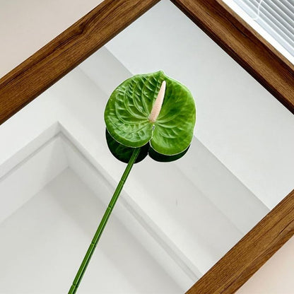 8 Pcs 23-5/8 inch Artificial Anthurium Flowers Real Touch Fake Flower
