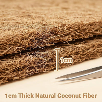 Reptile Carpet 30"x12" 2 PCS Coconut Fiber Mat for 20 Gallon Reptile Tank,Tortoise Habitat Bedding Liner for Snake,Turtle,Lizard,Bearded Dragon,Gecko Cage Accessories