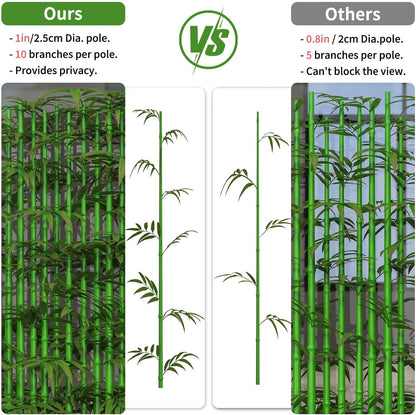 Artificial Bamboo Tree 5ft Fake Bamboo Privacy Screen Plants 10Pack