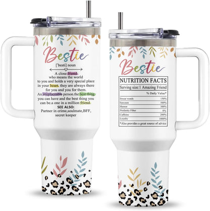 Lemon 40oz Tumbler, with Handle Straw, Insulated Sport Coffee Cup | 40oz Stainless Steel Tumbler, Travel Water Bottle, Thanksgiving Christmas Birthday Gift for Lemon Lover