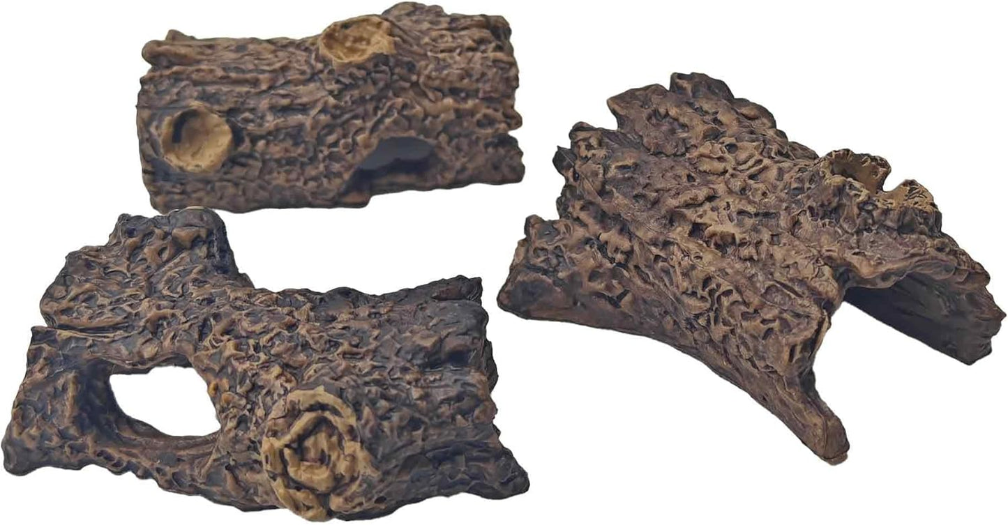 3Pcs Small Slate Rocks, Aquarium Stones, Decorative Tank Rocks for Fish, Turtle, Reptile, Bonsai, Terrarium, Landscaping, Model Scenery, Miniature Zen Garden, Easy to Clean