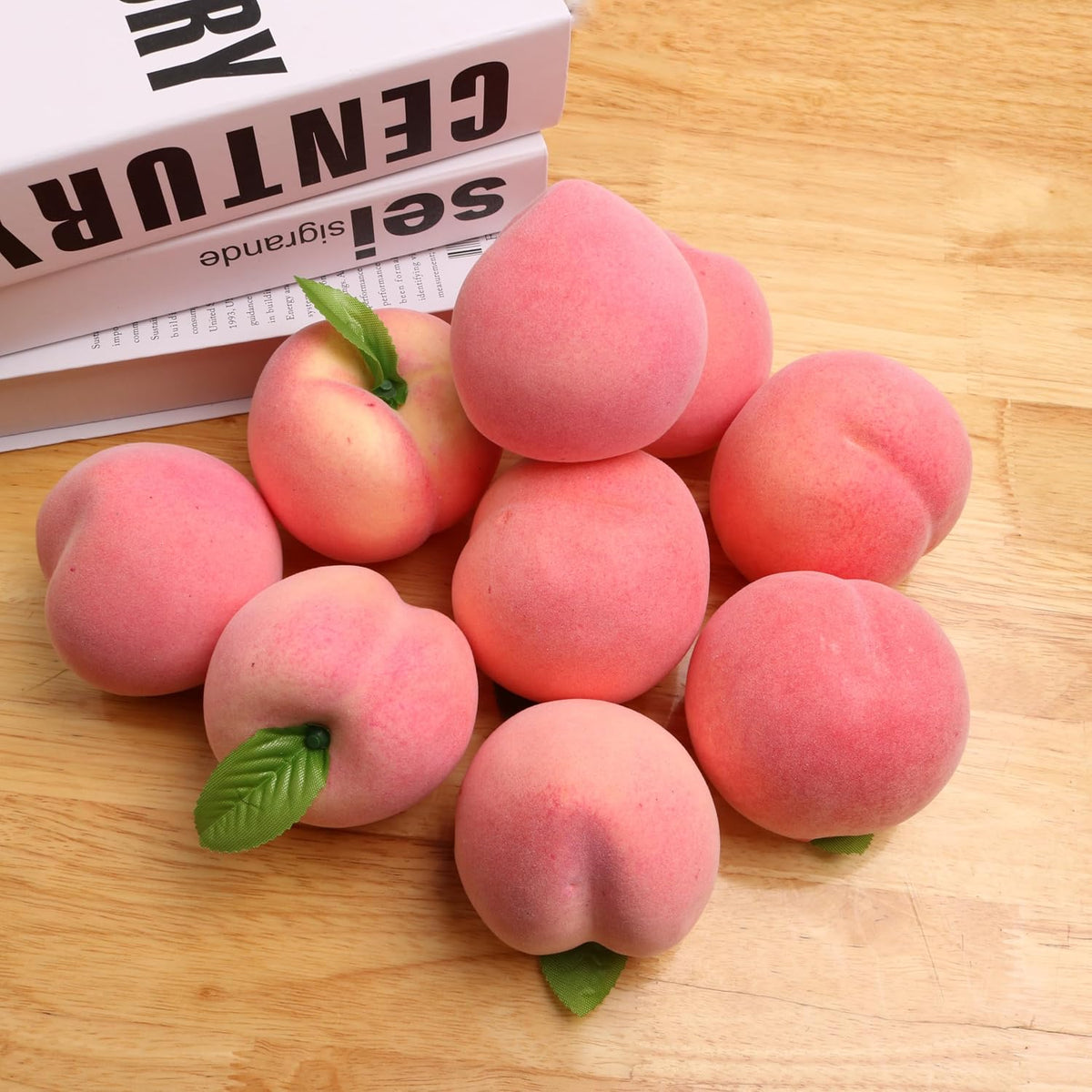 6PCS Simulation Peach Fruit Set Fake Peach