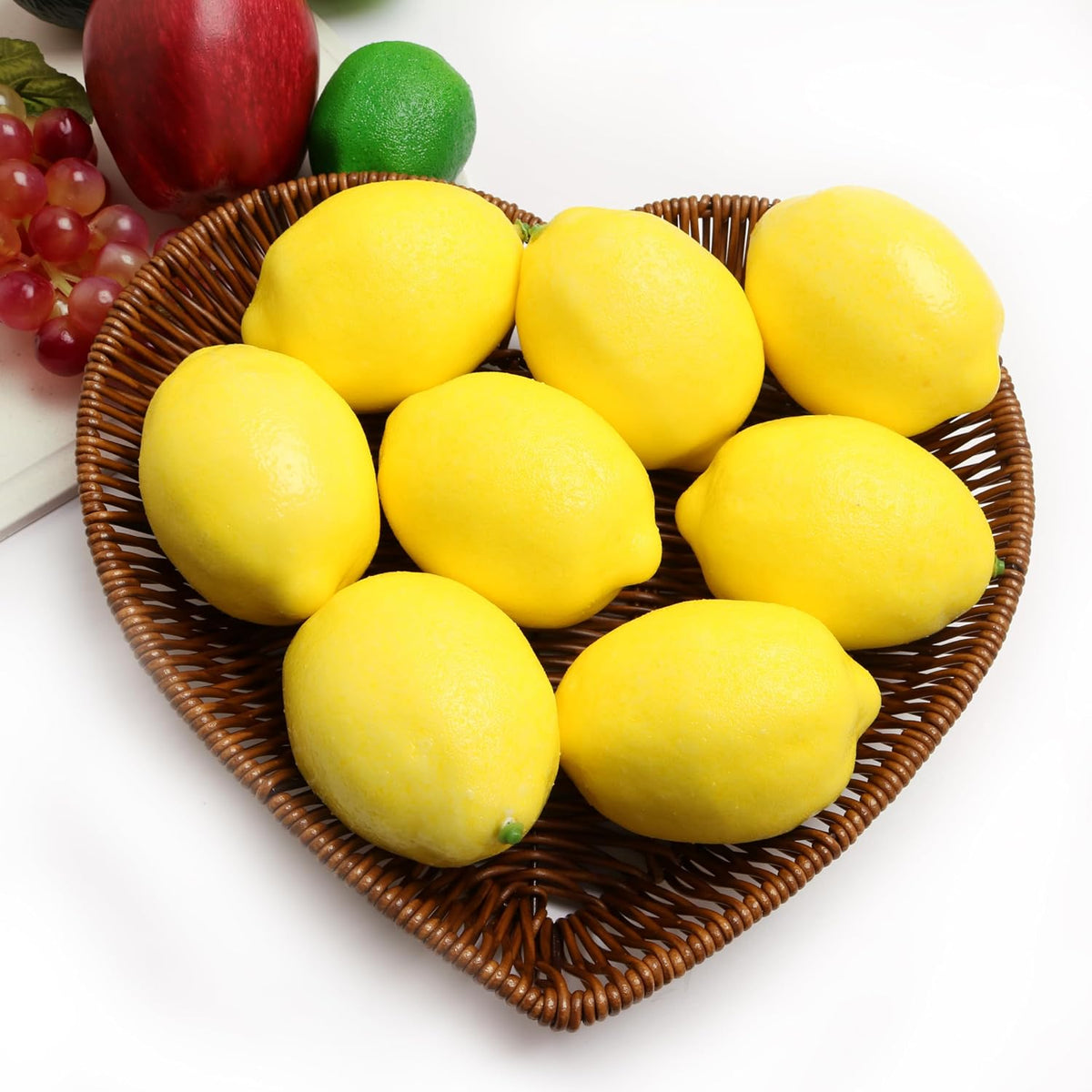 6PCS Simulation Peach Fruit Set Fake Peach