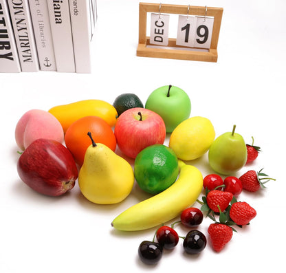 6PCS Simulation Peach Fruit Set Fake Peach