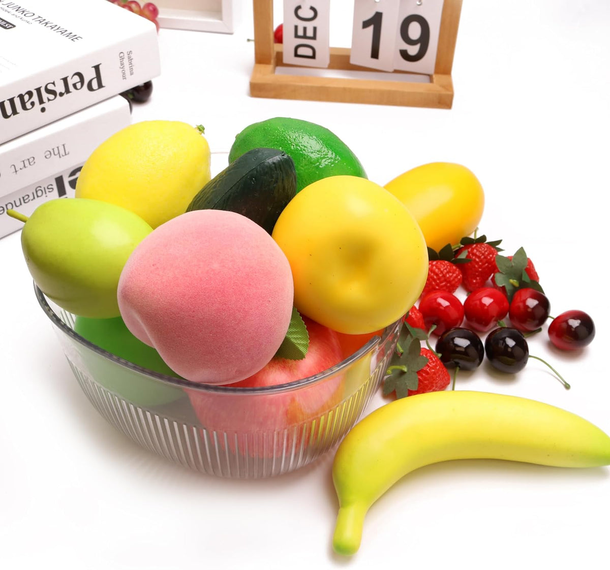 6PCS Simulation Peach Fruit Set Fake Peach