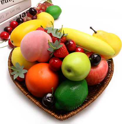 6PCS Simulation Peach Fruit Set Fake Peach