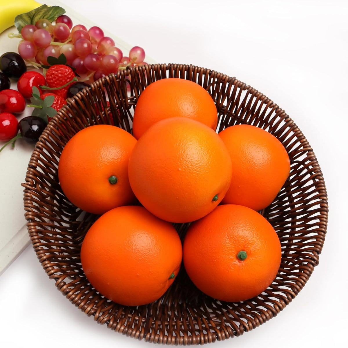 6PCS Simulation Peach Fruit Set Fake Peach