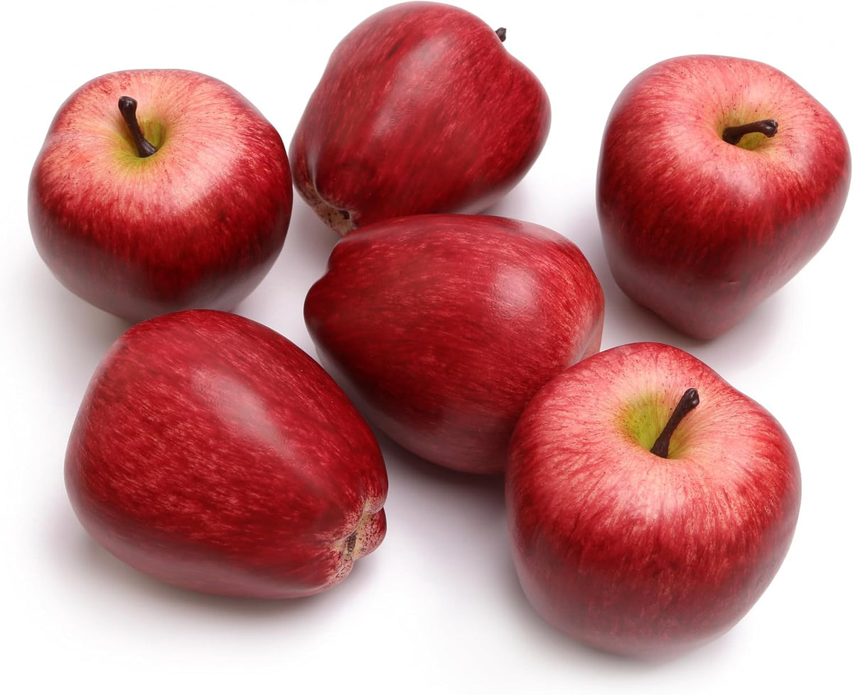 6PCS Simulation Peach Fruit Set Fake Peach