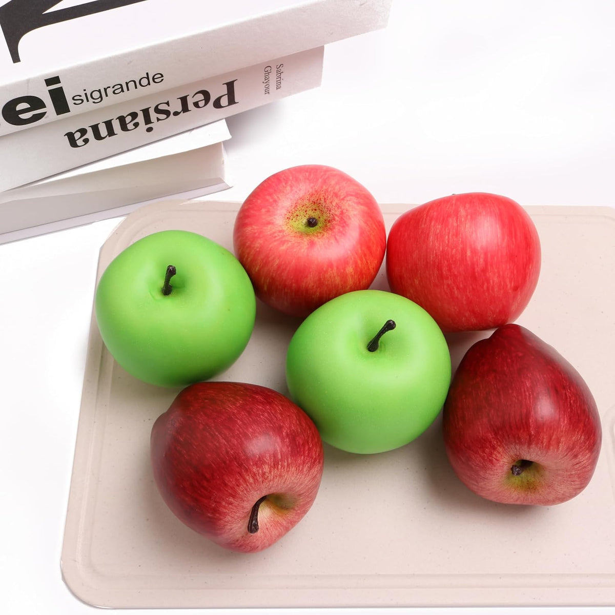 6PCS Simulation Peach Fruit Set Fake Peach