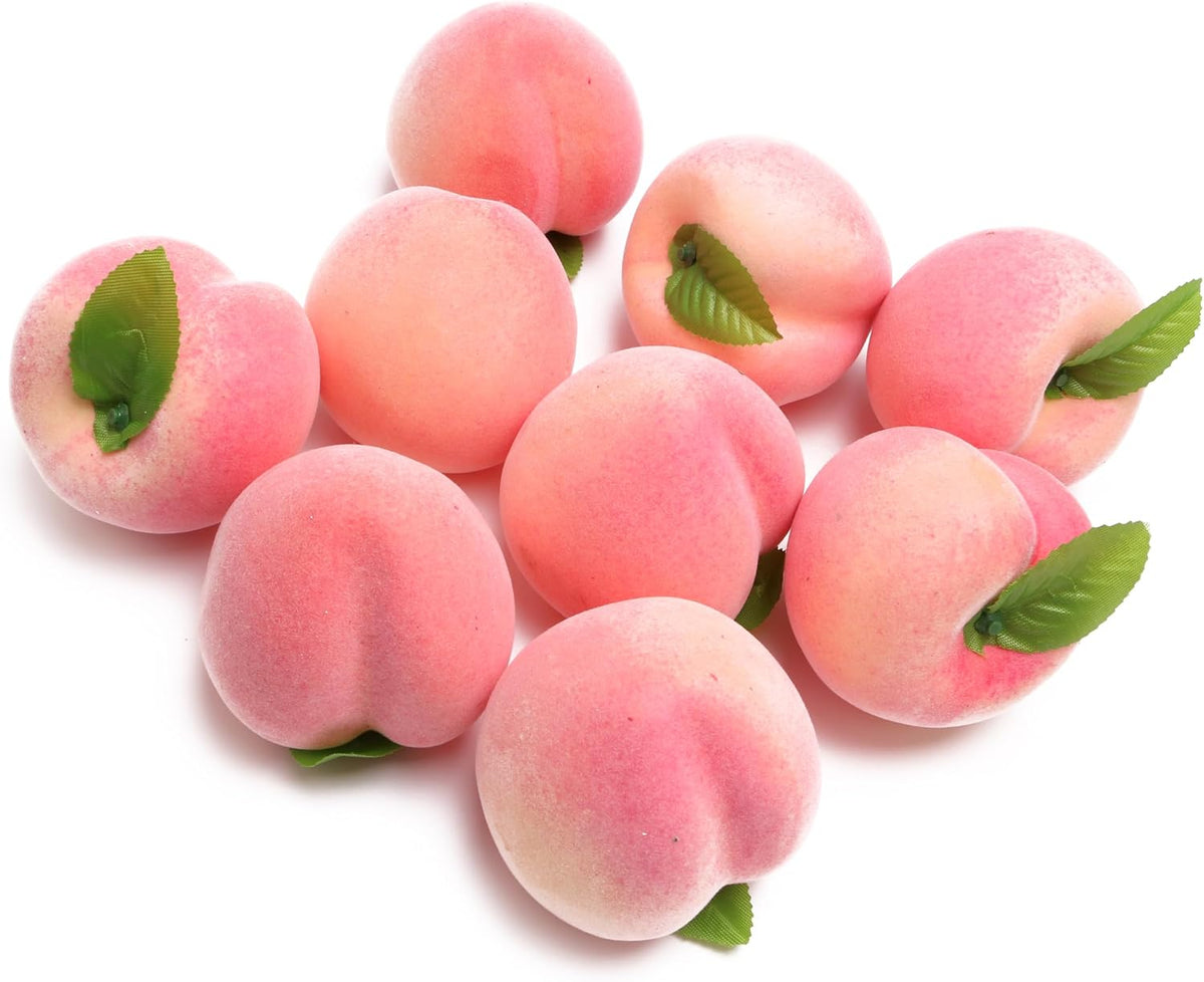 6PCS Simulation Peach Fruit Set Fake Peach